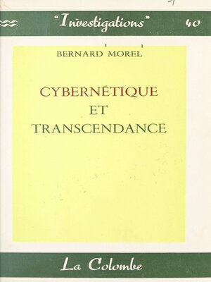 cover image of Cybernétique et transcendance
